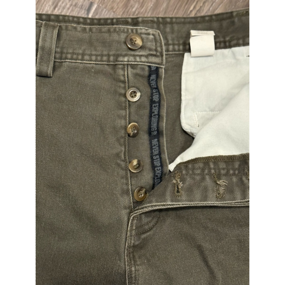 Vtg Y2K The North Face Men’s Olive Green Cotton Canvas Pants Size 34 Outdoor​ - Picture 10 of 10
